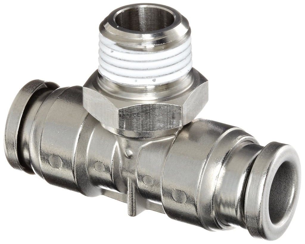 SMC - 气动管快速接头 KQG2T07-N01S /SMC T TYPE FITTING OD1/4 - 1/8NPT-T 型接头1/4‘’- 1/8NPT