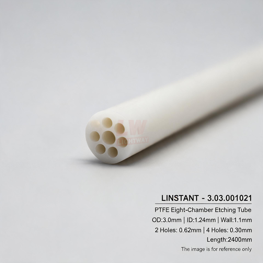 LINSTANT - 3.03.001021 / PTFE八腔蚀刻管 / OD:3.0mm，ID:1.24mm，Wall:1.1mm，Length:2400mm