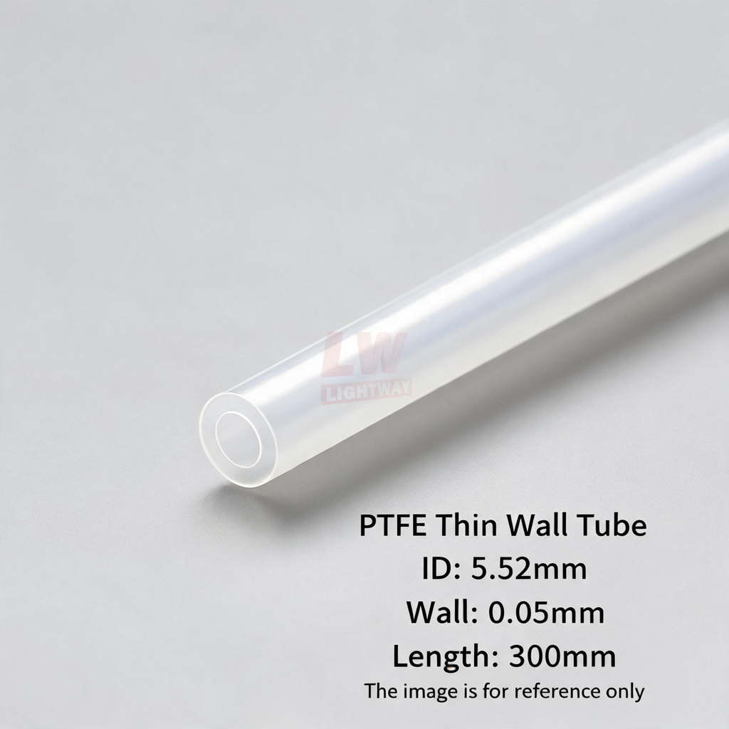 LINSTANT - 3.03.000771 / PTFE Thin Wall Tube / ID:5.52mm, Wall:0.05mm, Length:300mm