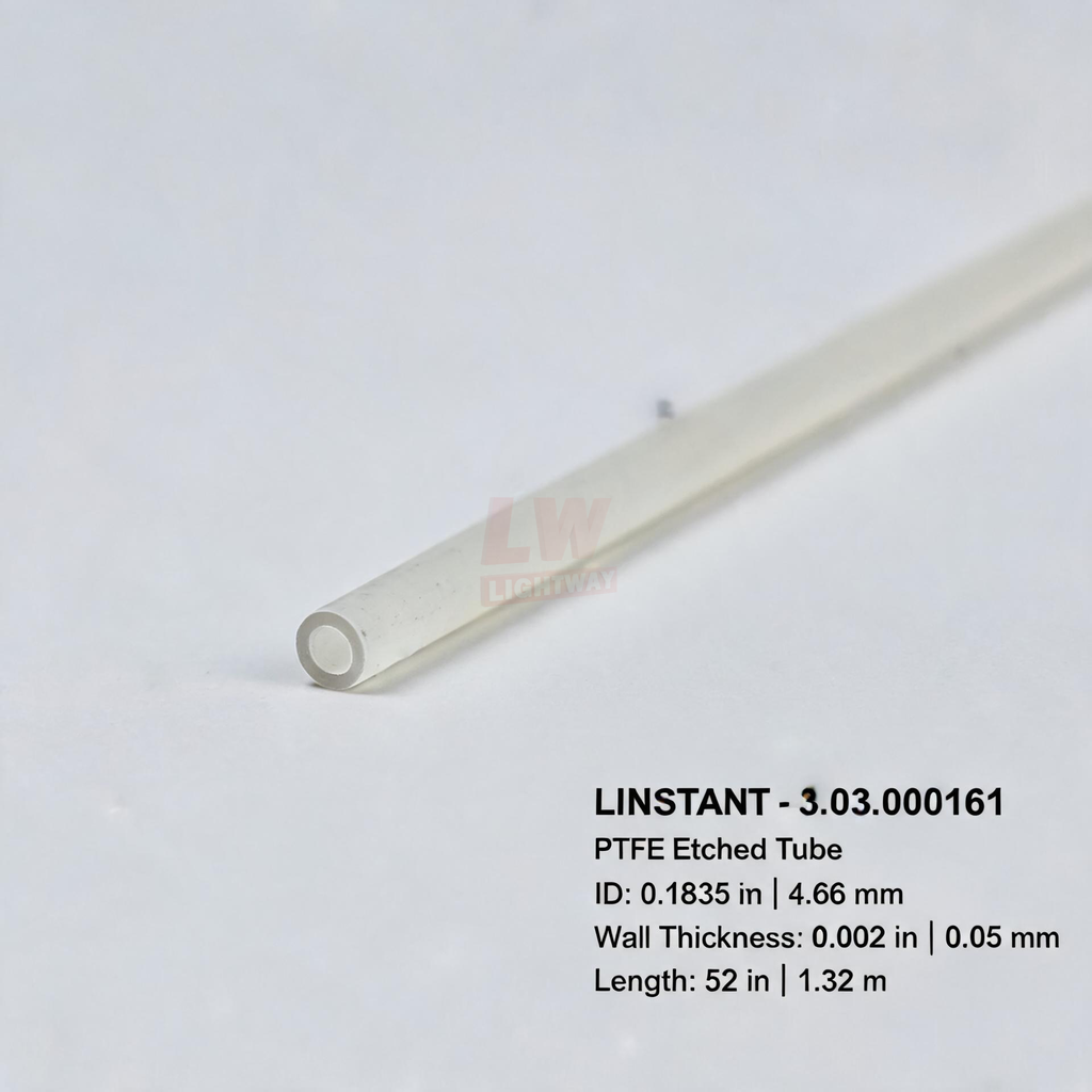 LINSTANT - 3.03.000161 / PTFE蚀刻管 / ID:0.1835”（约4.66mm），Wall:0.002”（约0.05mm），Length:52”（约1.32米）
