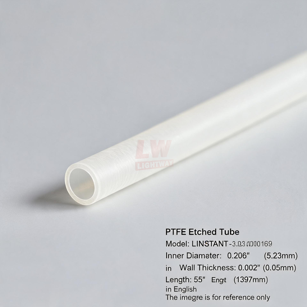 LINSTANT - 3.03.000169 / PTFE蚀刻管 / ID:0.206”（约5.23mm），Wall:0.002”（约0.05mm），Length:55”（约1397mm）