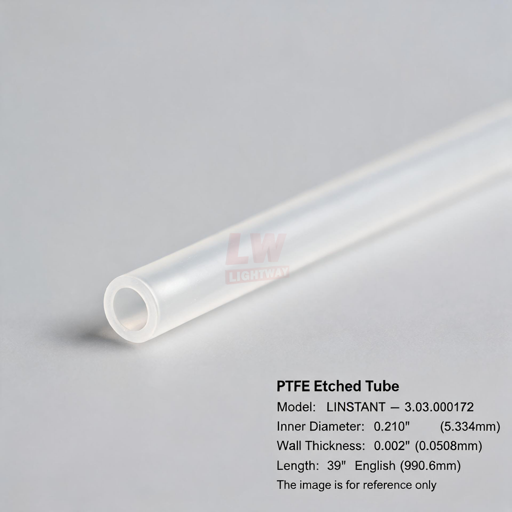 LINSTANT - 3.03.000172 / PTFE蚀刻管 / ID:0.210”（5.334mm），Wall:0.002”（0.0508mm），Length:39”（990.6mm）