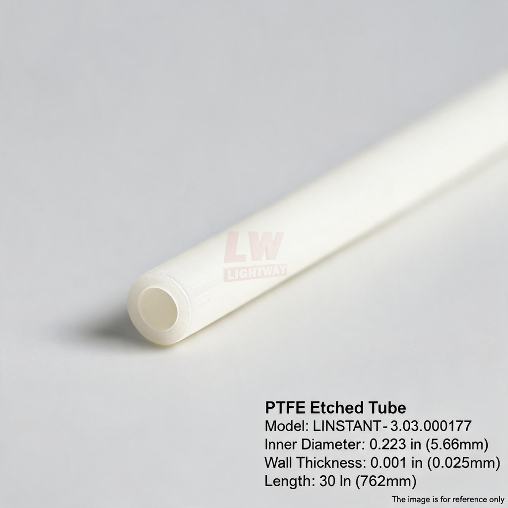 LINSTANT - 3.03.000177 / PTFE Etched Tube / ID:0.223”(approx. 5.66mm), Wall:0.001”(approx. 0.025mm), Length:30”(approx. 762mm)