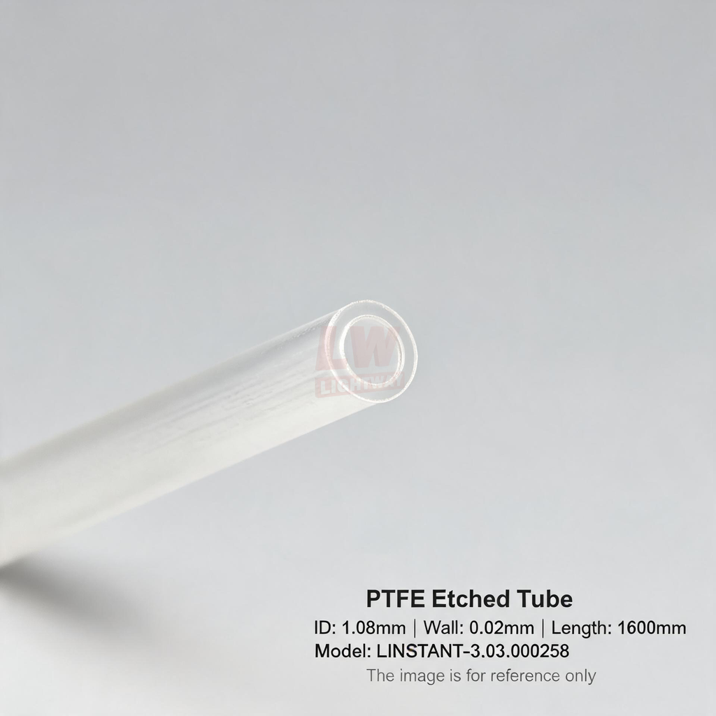 LINSTANT - 3.03.000258 / PTFE Etched Tube / ID:1.08mm, Wall:0.02mm, Length:1600mm