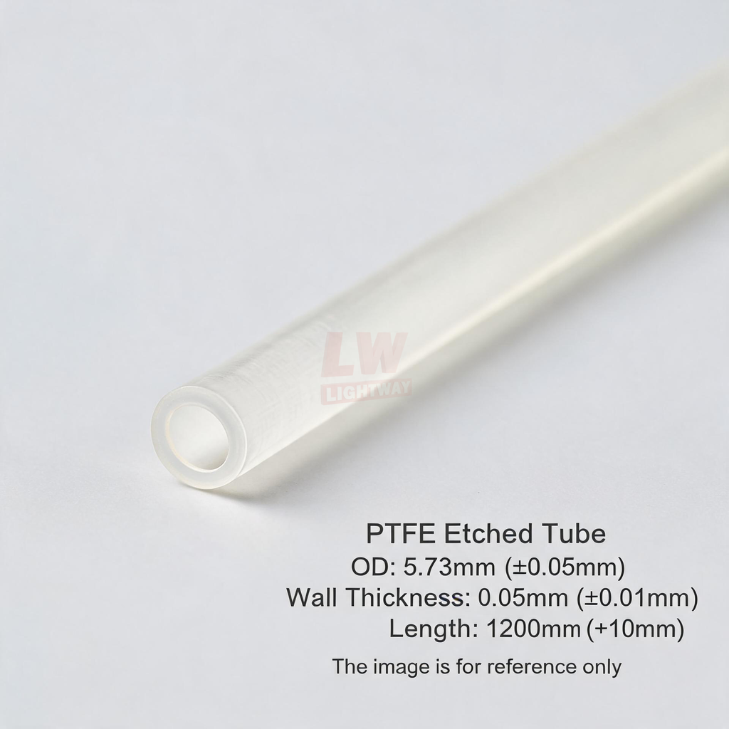 LINSTANT - 3.03.000369 / PTFE蚀刻管 / OD: 5.73mm (±0.05mm), Wall: 0.05mm (±0.01mm), Length: 1200mm (+10mm)