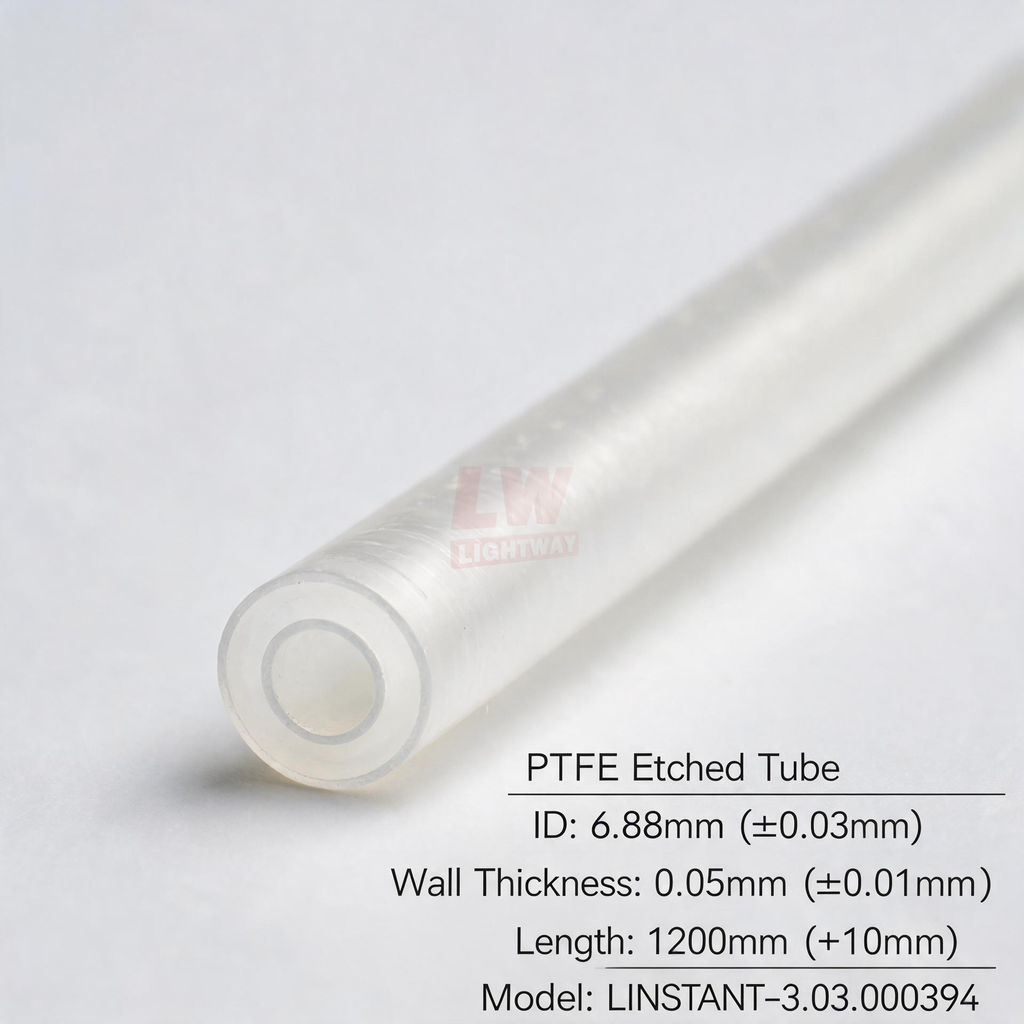 LINSTANT - 3.03.000394 / PTFE蚀刻管 / ID:6.88mm（公差±0.03mm），Wall:0.05mm（公差±0.01mm），Length:1200mm（公差+10mm）