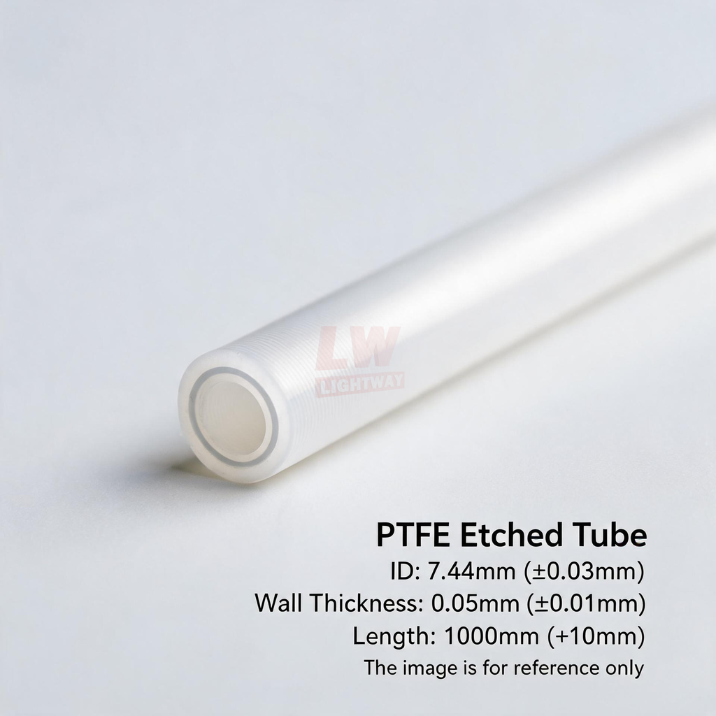 LINSTANT - 3.03.000401 / PTFE蚀刻管 / ID:7.44mm(±0.03mm)，Wall:0.05mm(±0.01mm)，Length:1000mm(+10mm)