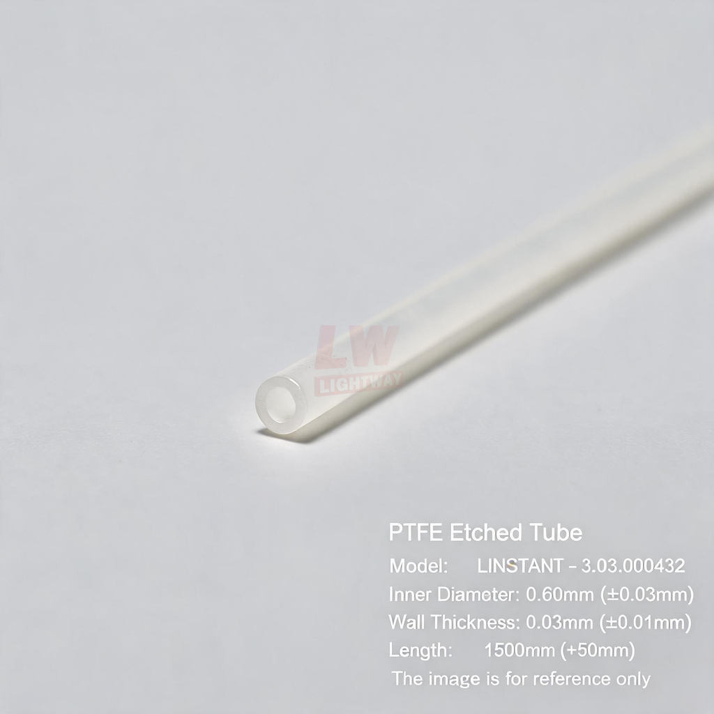 LINSTANT - 3.03.000432 / PTFE蚀刻管 / ID:0.60mm（±0.03mm），Wall:0.03mm（±0.01mm），Length:1500mm（+50mm）