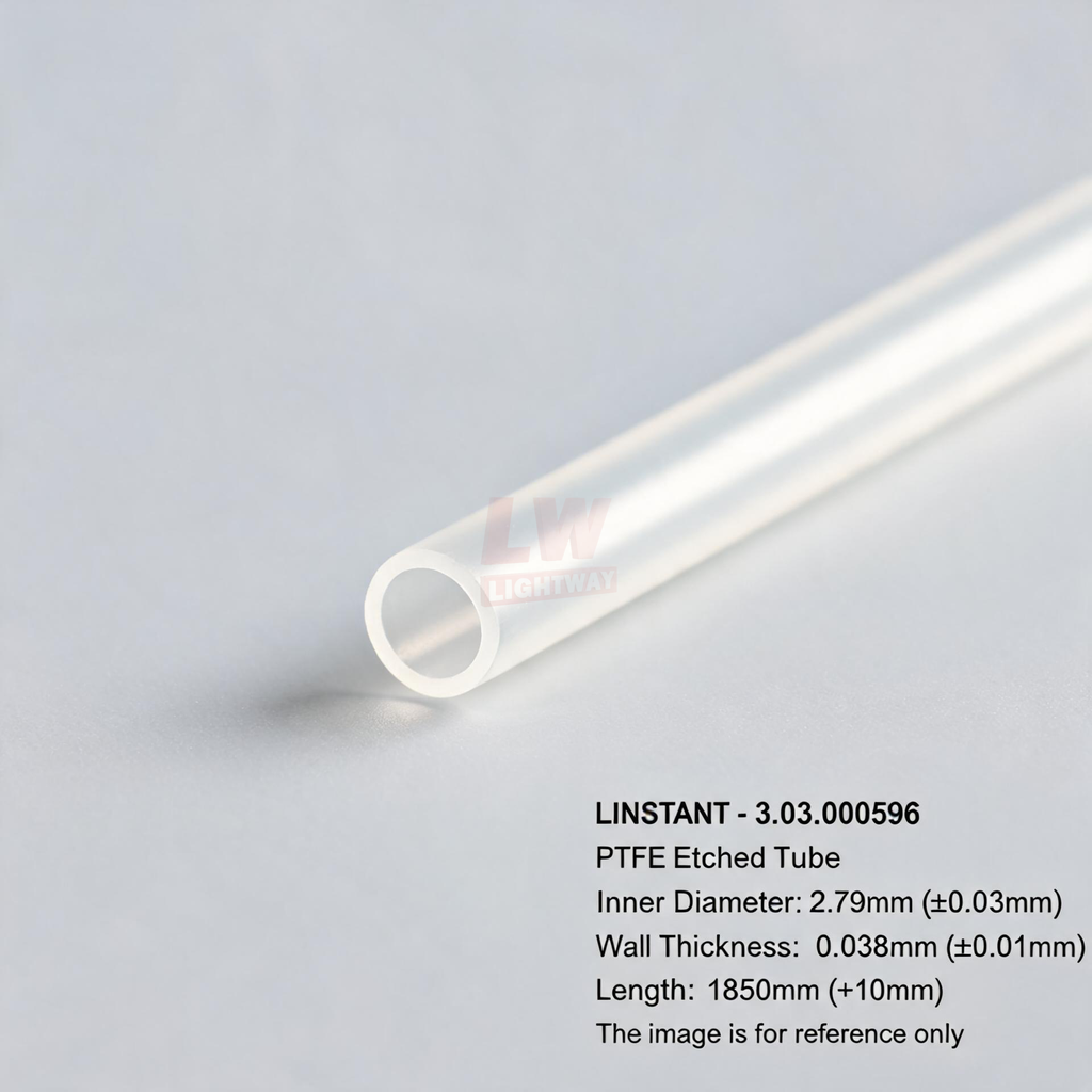LINSTANT - 3.03.000596 / PTFE蚀刻管 / ID: 2.79mm (±0.03mm), Wall: 0.038mm (±0.01mm), Length: 1850mm (+10mm)