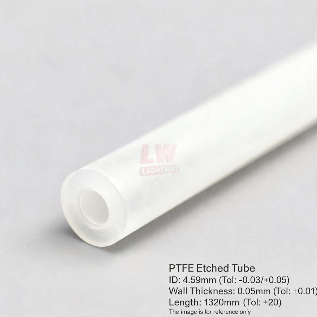 LINSTANT - 3.03.000606 / PTFE蚀刻管 / ID:4.59mm（公差-0.03/+0.05），Wall:0.05mm（公差±0.01），Length:1320mm（公差+20）