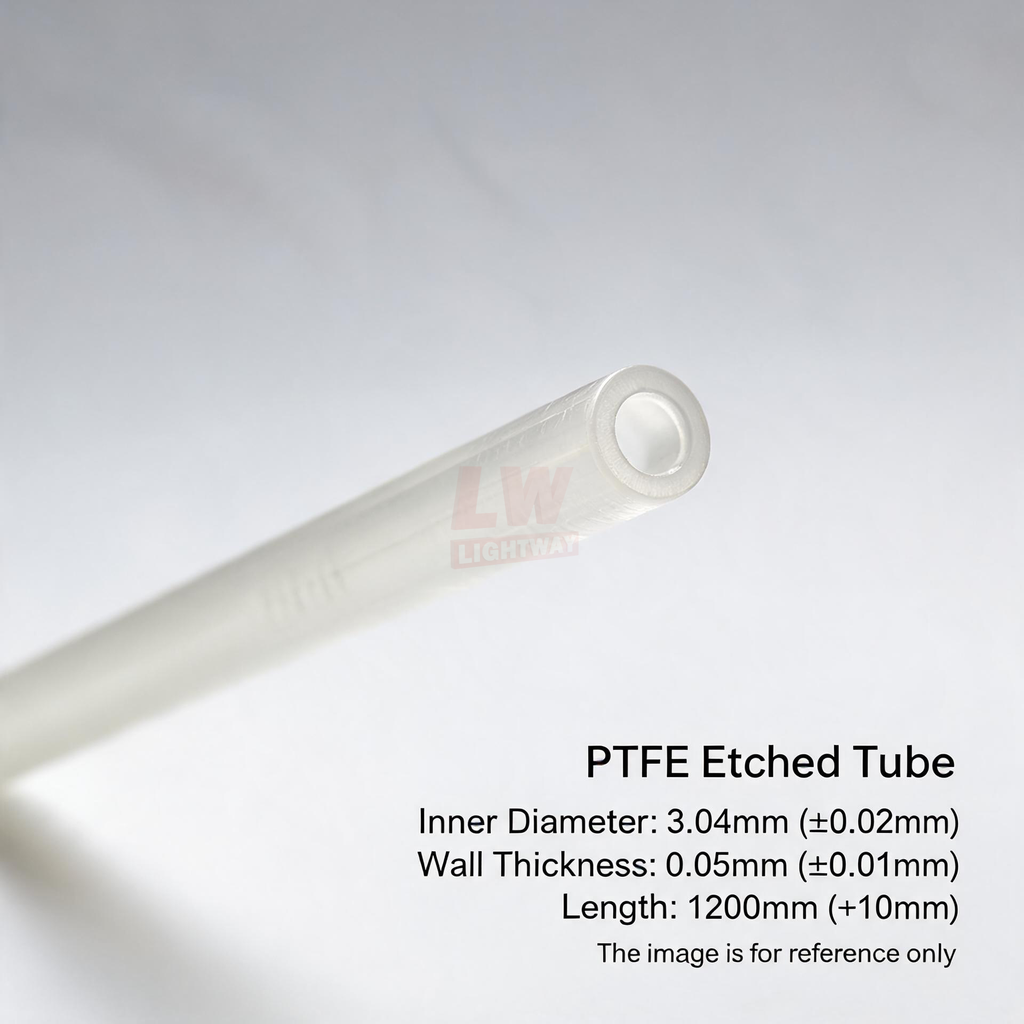 LINSTANT - 3.03.000620 / PTFE蚀刻管 / ID:3.04mm（公差±0.02mm），Wall:0.05mm（公差±0.01mm），Length:1200mm（公差+10mm）