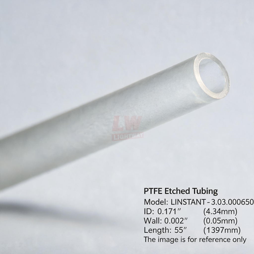 LINSTANT - 3.03.000650 / PTFE蚀刻管 / ID:0.171”（4.34mm），Wall:0.002”（0.05mm），Length:55”（1397mm）