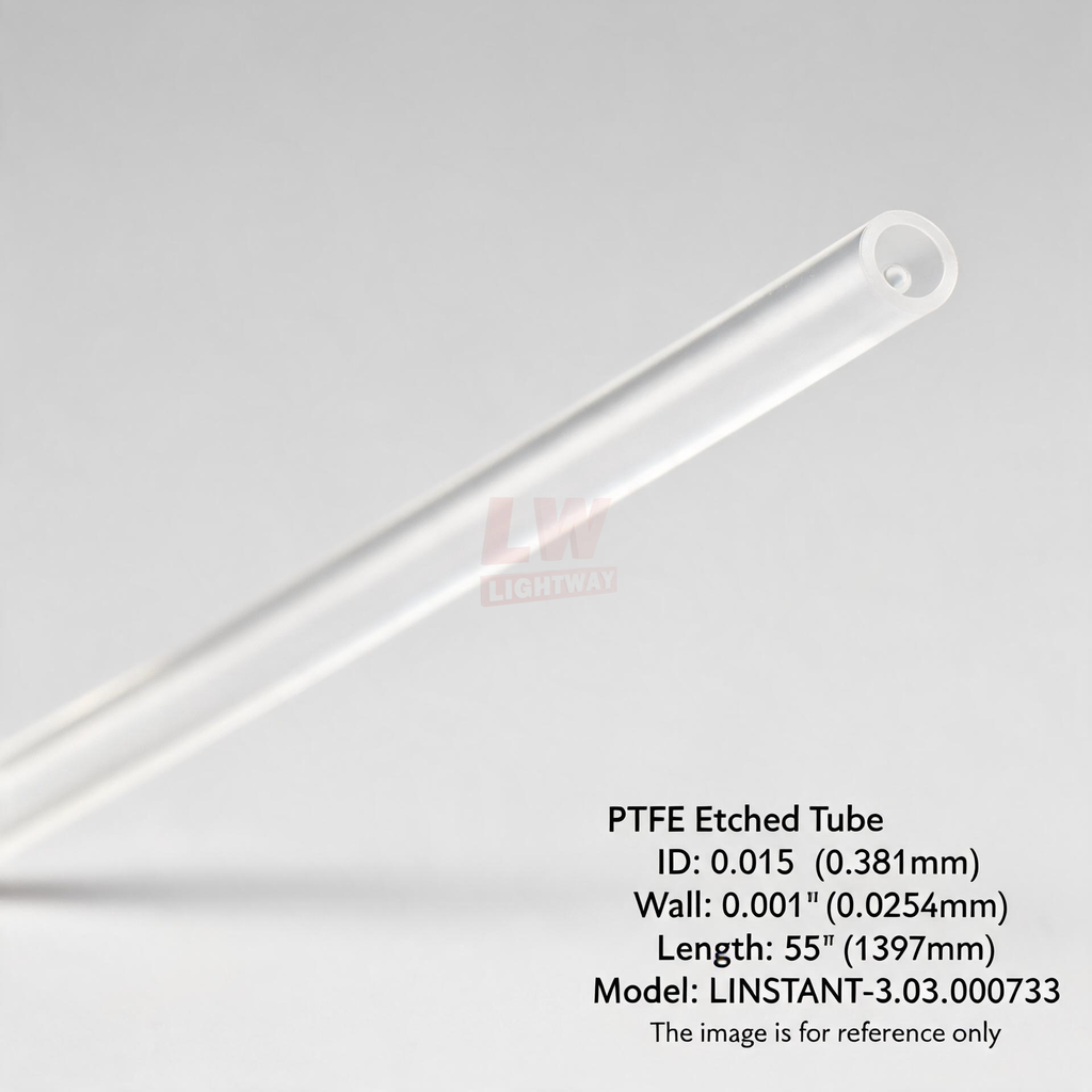 LINSTANT - 3.03.000733 / PTFE蚀刻管 / ID:0.015”（0.381mm），Wall:0.001”（0.0254mm），Length:55”（1397mm）