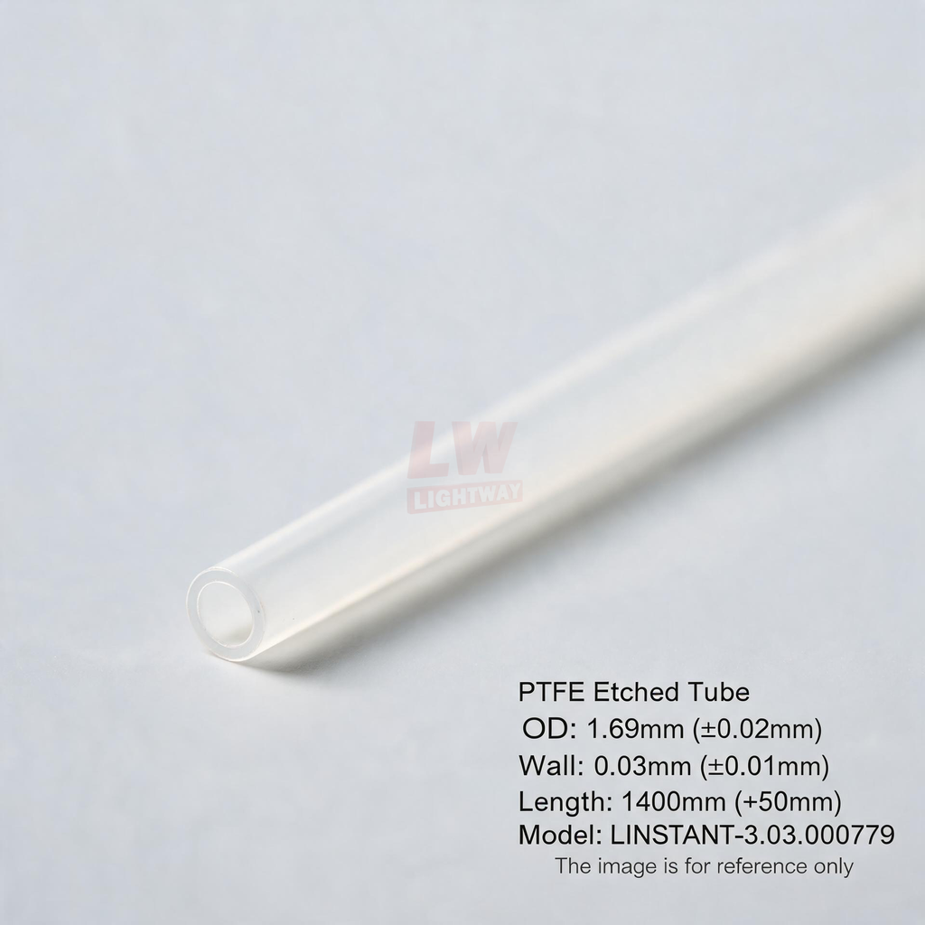 LINSTANT - 3.03.000779 / PTFE蚀刻管 / OD: 1.69mm (±0.02mm), Wall: 0.03mm (±0.01mm), Length: 1400mm (+50mm)