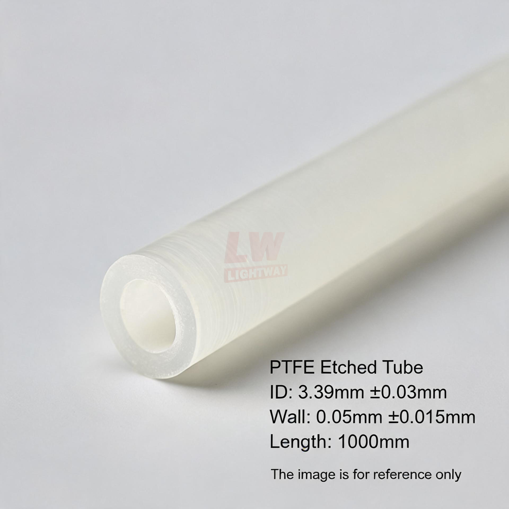 LINSTANT - 3.03.001009 / PTFE Etched Tube / ID:3.39mm(tol. ±0.03mm), Wall:0.05mm(tol. ±0.015mm), Length:1000mm