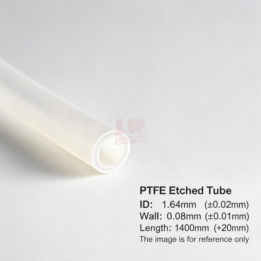 LINSTANT - 3.03.001020 / PTFE蚀刻管 / ID:1.64mm（±0.02mm），Wall:0.08mm（±0.01mm），Length:1400mm（+20mm）
