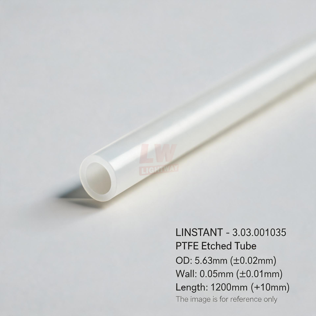 LINSTANT - 3.03.001035 / PTFE Etched Tube / OD:5.63mm(tol. ±0.02mm), Wall:0.05mm(tol. ±0.01mm), Length:1200mm(tol. +10mm)