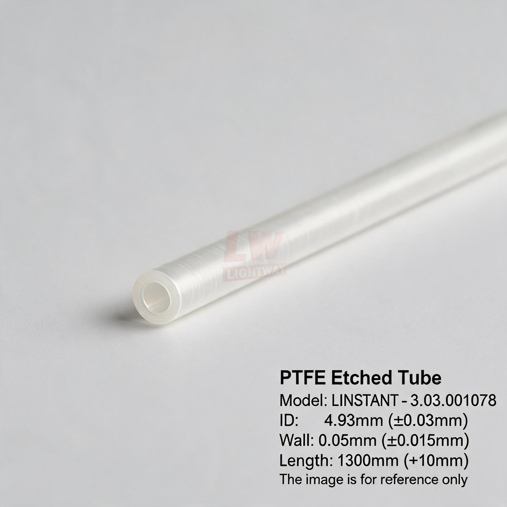 LINSTANT - 3.03.001078 / PTFE蚀刻管 / ID:4.93mm（公差±0.03mm），Wall:0.05mm（公差±0.015mm），Length:1300mm（公差+10mm）