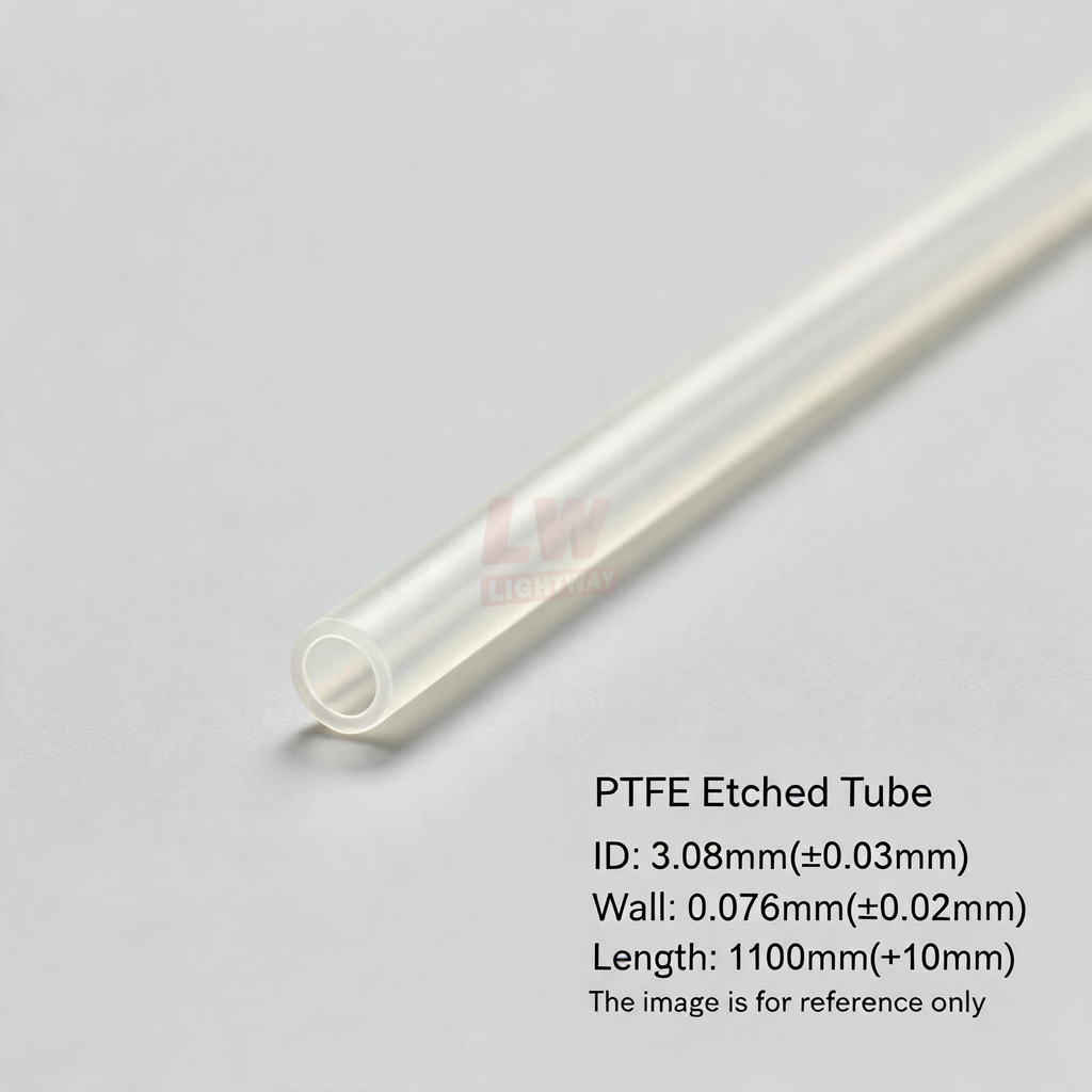 LINSTANT - 3.03.001207 / PTFE Etched Tube / ID:3.08mm(±0.03mm), Wall:0.076mm(±0.02mm), Length:1100mm(+10mm)