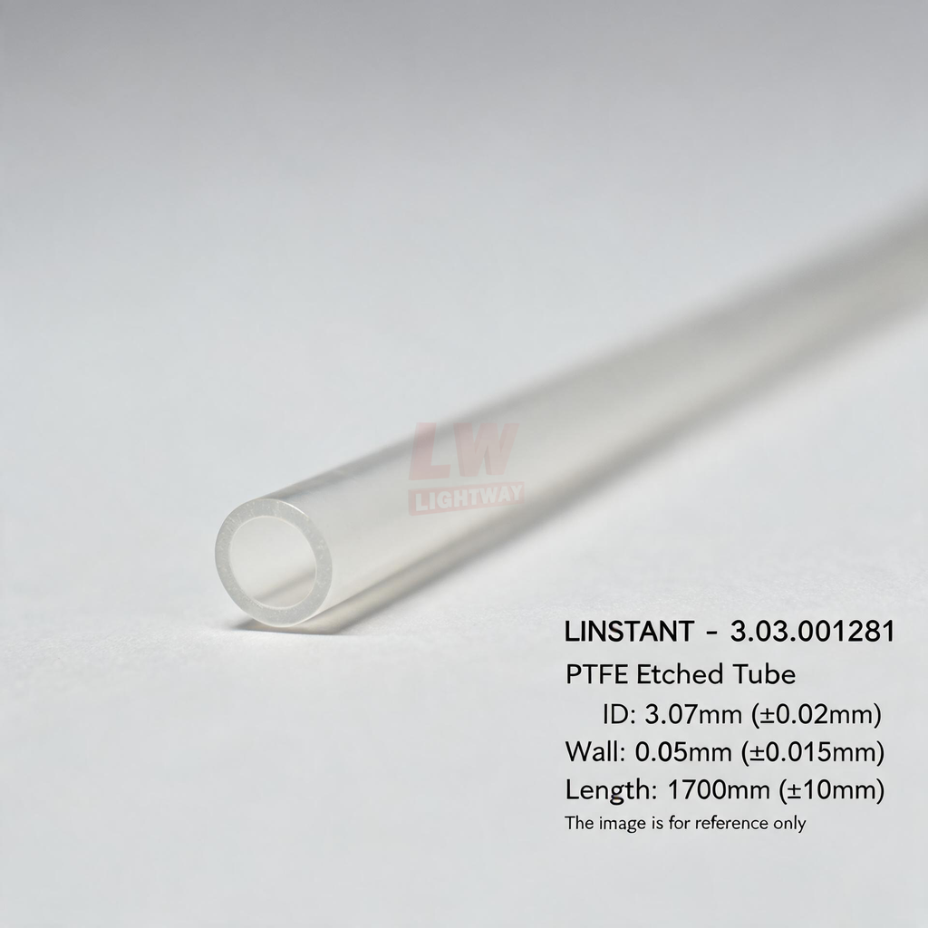 LINSTANT - 3.03.001281 / PTFE蚀刻管 / ID:3.07mm（±0.02mm），Wall:0.05mm（±0.015mm），Length:1700mm（±10mm）