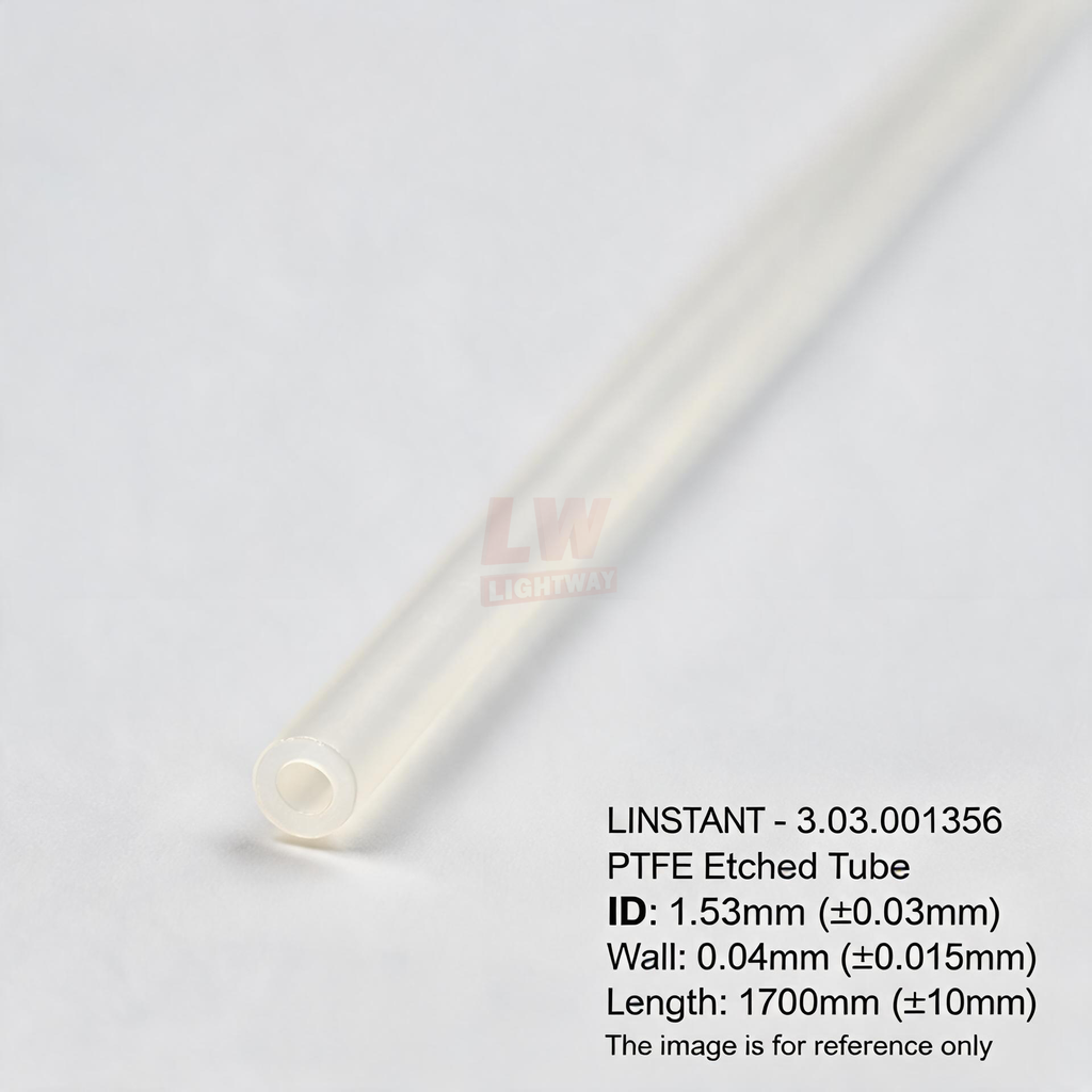 LINSTANT - 3.03.001356 / PTFE Etched Tube / ID:1.53mm(±0.03mm), Wall:0.04mm(±0.015mm), Length:1700mm(±10mm)
