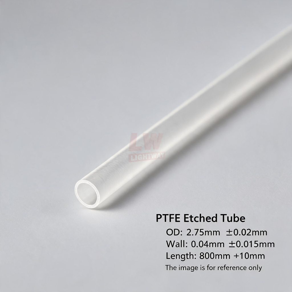 LINSTANT - 3.03.001450 / PTFE Etched Tube / OD:2.75mm(tol. ±0.02mm), Wall:0.04mm(tol. ±0.015mm), Length:800mm(tol. +10mm)
