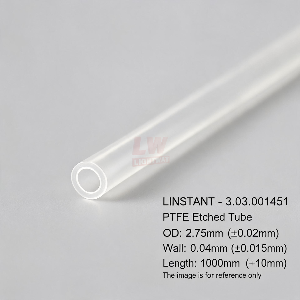 LINSTANT - 3.03.001451 / PTFE蚀刻管 / OD:2.75mm（公差±0.02mm），Wall:0.04mm（公差±0.015mm），Length:1000mm（公差+10mm）