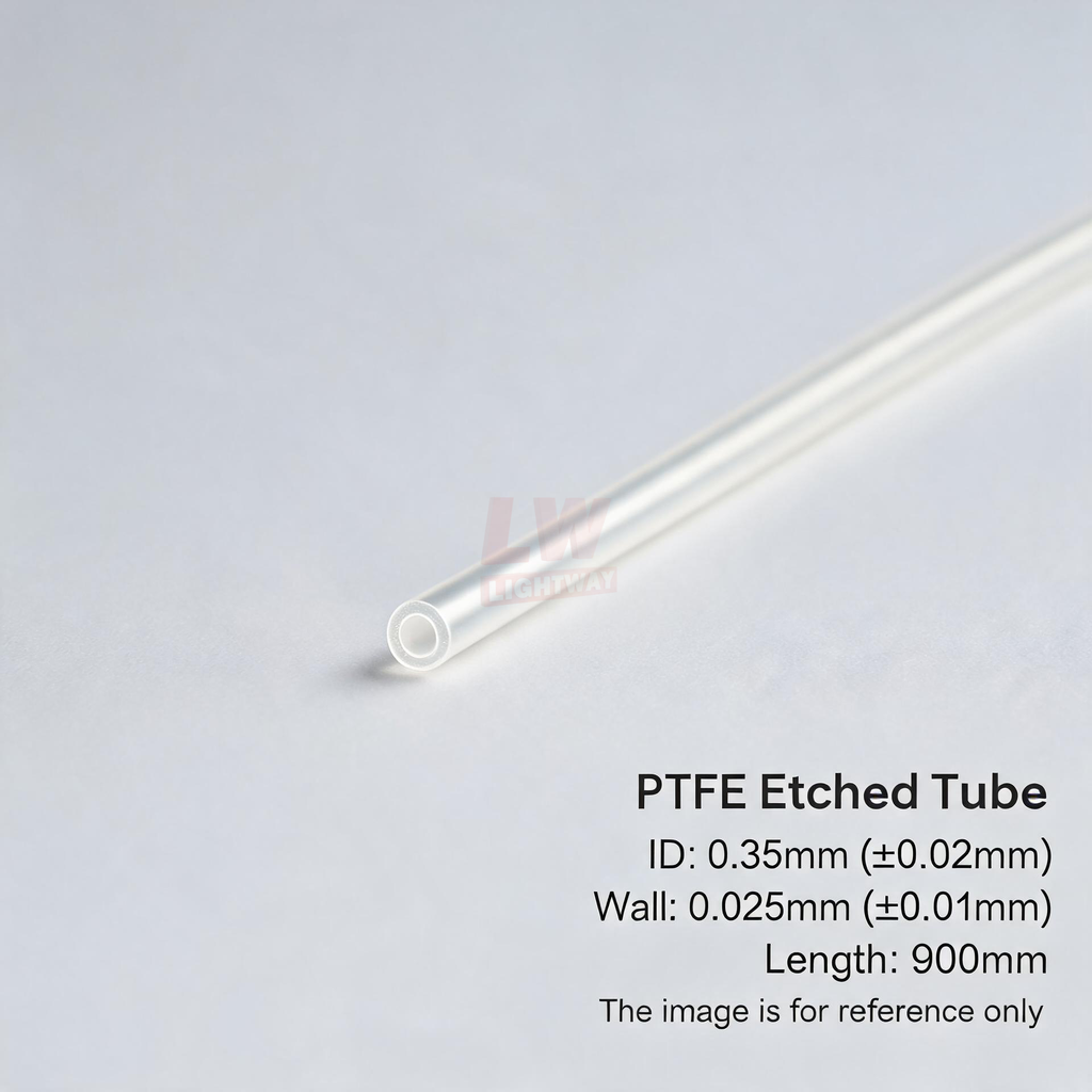 LINSTANT - 3.03.001507 / PTFE Etched Tube / ID:0.35mm(±0.02mm), Wall:0.025mm(±0.01mm), Length:900mm