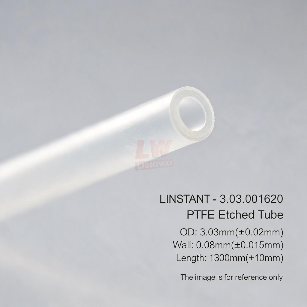 LINSTANT - 3.03.001620 / PTFE蚀刻管 / OD:3.03mm(±0.02mm)，Wall:0.08mm(±0.015mm)，Length:1300mm(+10mm)