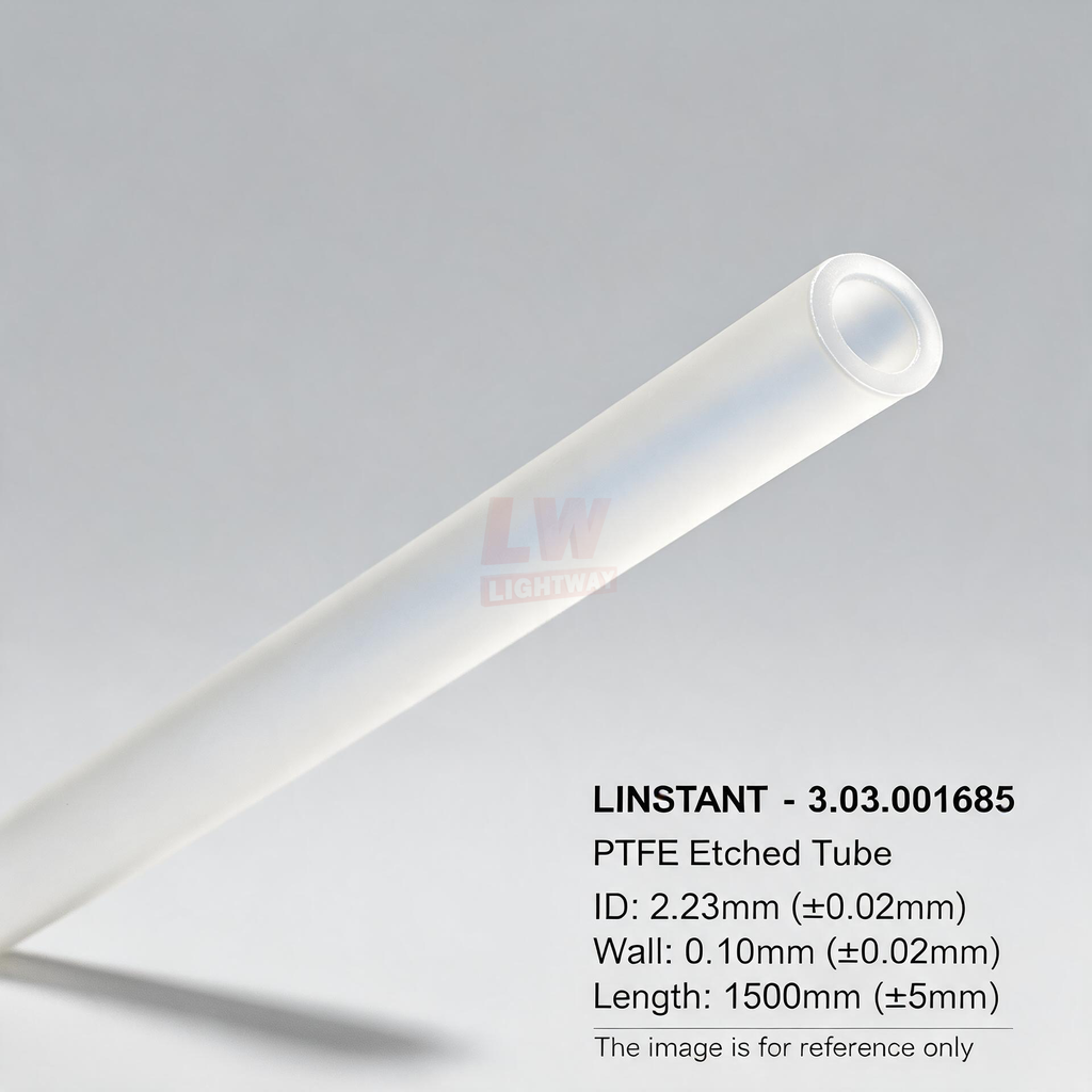 LINSTANT - 3.03.001685 / PTFE Etched Tube / ID:2.23mm(±0.02mm), Wall:0.10mm(±0.02mm), Length:1500mm(±5mm)