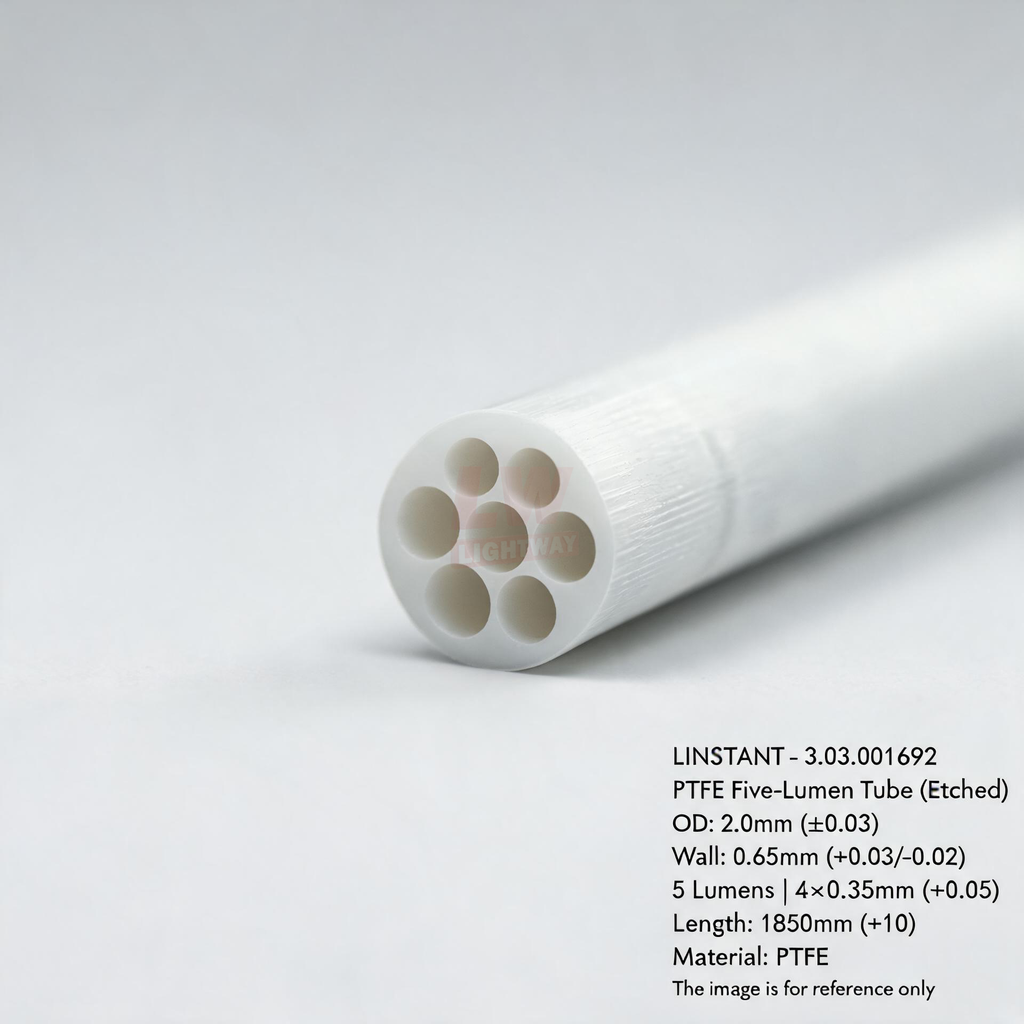 LINSTANT - 3.03.001692 / PTFE五腔管 / OD:2.0mm（±0.03），Wall:0.65mm（+0.03/-0.02），Length:1850mm（+10）