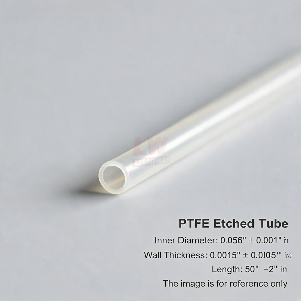 LINSTANT - 3.03.000451 / PTFE Etched Tube / ID:0.056”(±0.001”), Wall:0.0015”(±0.0005”), Length:50”(+2”)