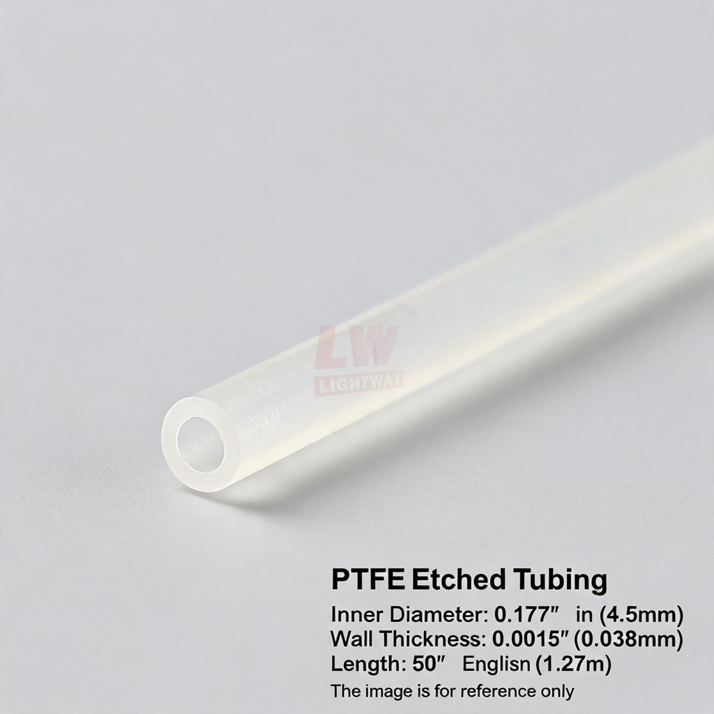 LINSTANT - 3.03.000586 / PTFE Etched Tubing / ID:0.177”(approx. 4.5mm), Wall:0.0015”(approx. 0.038mm), Length:50”(approx. 1.27m)
