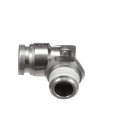 SMC - 气动管快速接头 / KQG2L07-N01S / KQG2L07-N01S 90 deg Elbow With Sealant, Elbow, 1/4 x 1/8 in, Tube x MNPT End Style, 316 Stainless Steel
