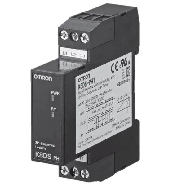 OMRON - K8DS-PH/Phase-sequence relay,w/NC&amp;NO output,10A