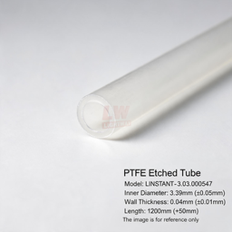 [006-100120-000] LINSTANT - 3.03.000547 / PTFE蚀刻管 / PTFE Etched Tube / ID:3.39mm（公差±0.05mm），Wall:0.04mm（公差±0.01mm），Length:1200mm（公差+50mm）