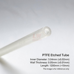 [006-100133-000] LINSTANT - 3.03.000620 / PTFE蚀刻管 / PTFE Etched Tube / ID:3.04mm（公差±0.02mm），Wall:0.05mm（公差±0.01mm），Length:1200mm（公差+10mm）