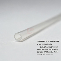 [006-100170-000] LINSTANT - 3.03.001281 / PTFE蚀刻管 / PTFE Etched Tube / ID:3.07mm（±0.02mm），Wall:0.05mm（±0.015mm），Length:1700mm（±10mm）