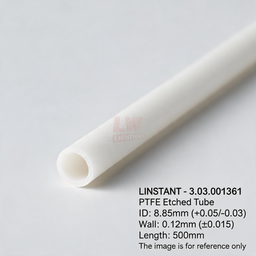 [006-100176-000] LINSTANT - 3.03.001361 / PTFE蚀刻管 / PTFE Etched Tube / ID:8.85mm（+0.05/-0.03），Wall:0.12mm（±0.015），Length:500mm