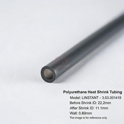 [006-100212-000] LINSTANT - 3.03.001419 / 聚氨酯热缩管90A / Polyurethane Heat Shrink Tubing / 收缩前ID: 22.2mm, 收缩后ID: 11.1mm, Wall: 0.89mm