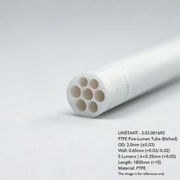 [006-100214-000] LINSTANT - 3.03.001692 / PTFE五腔管 / OD:2.0mm（±0.03），Wall:0.65mm（+0.03/-0.02），Length:1850mm（+10）