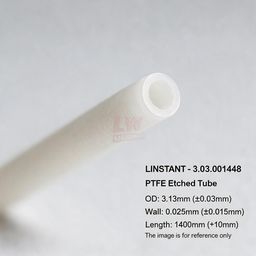 [006-100353-000] LINSTANT - 3.03.001448 / PTFE蚀刻管 / OD: 3.13mm (±0.03mm), Wall: 0.025mm (±0.015mm), Length: 1400mm (+10mm)